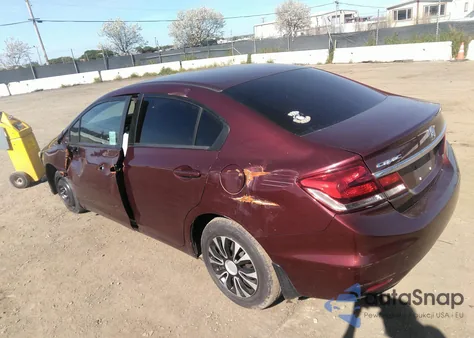 2014 Honda Civic Lx из США, поврежденный, VIN 19XFB2F52EE017223